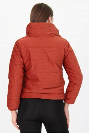Neşeli Butik Kadın Yüksek Yaka Fermuar Detaylı Cepli Kışlık Kadife Mont NB7154