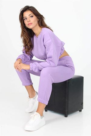 Neşeli butik kadın bisiklet yaka yeni sezon eşofman takımı TB001