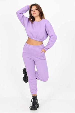 Neşeli butik kadın bisiklet yaka yeni sezon eşofman takımı TB001