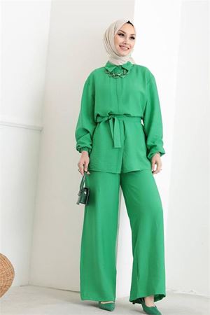 Neşeli butik kadın ayrobin tunik pantolon alt üst takım SMS041