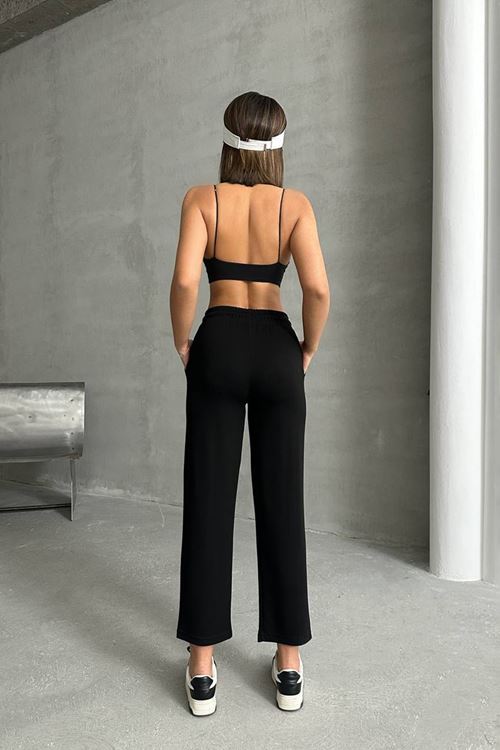 kadın likralı modal kumaş çımalı binici pantolon NBG064