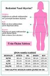 Neşeli butik kadın saks mavisi baby shower şifon hamile elbise HML003